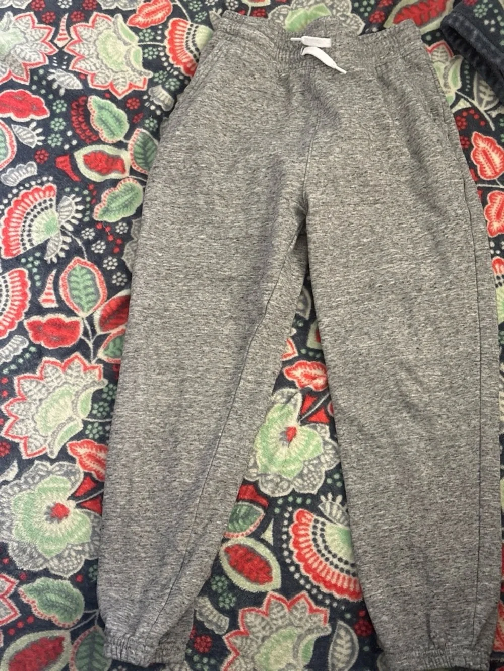 Old Navy Grey Kids Heathered Jogger Sweatpants with Drawstring